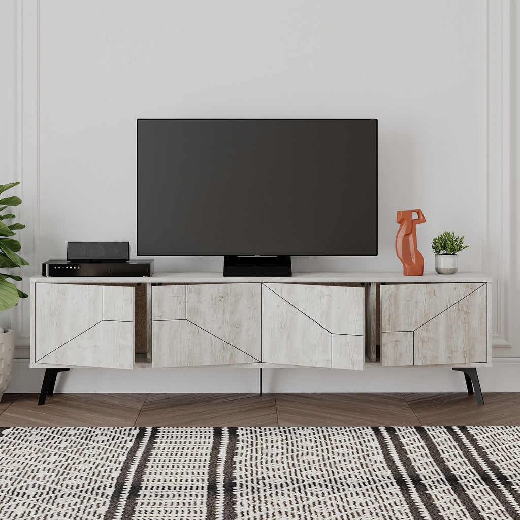 Modern TV Stand With Storage Cabinet 180cm