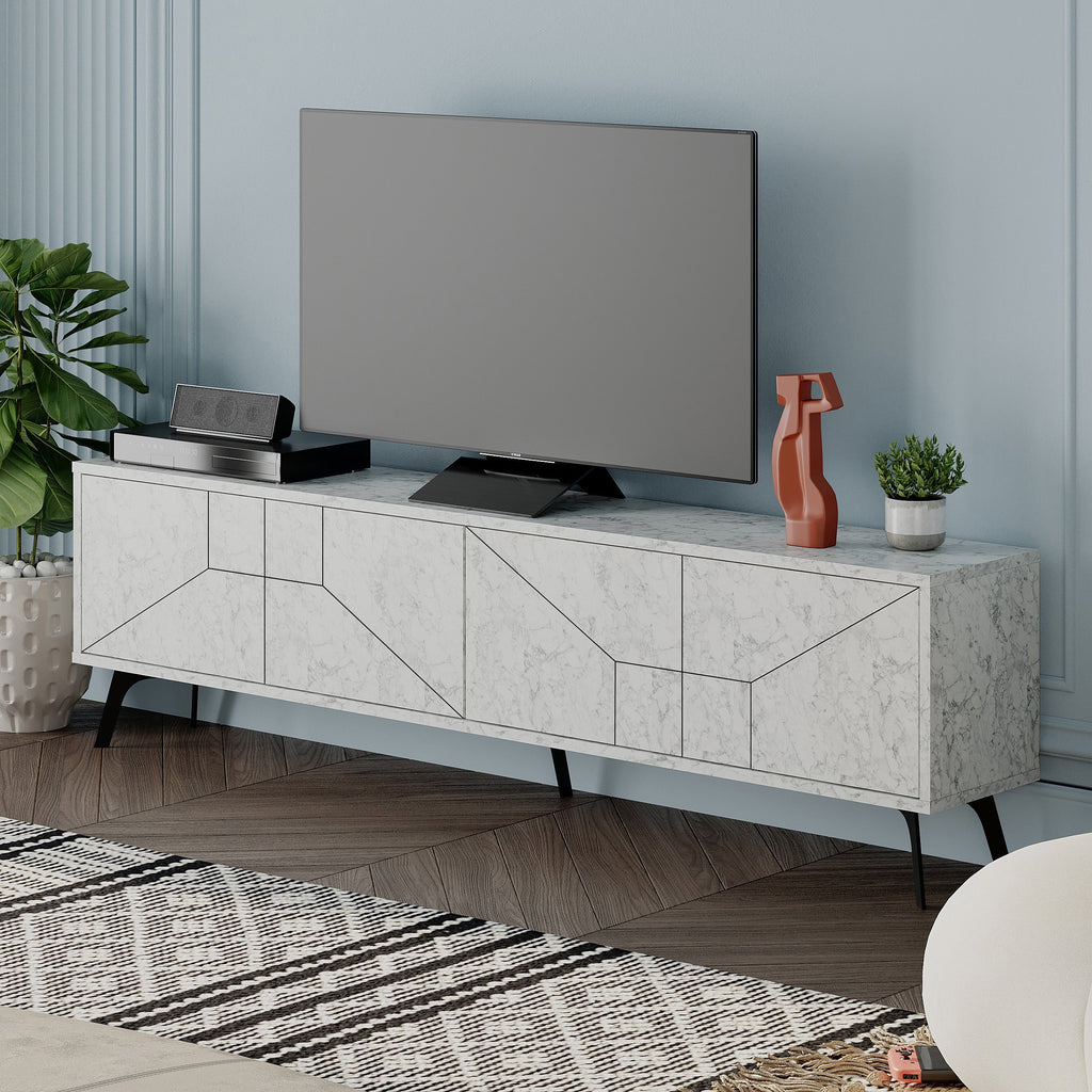 Modern TV Stand With Storage Cabinet 180cm