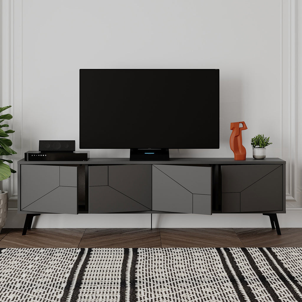 Modern TV Stand With Storage Cabinet 180cm