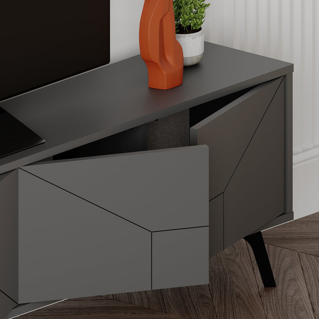 Modern TV Stand With Storage Cabinet 180cm