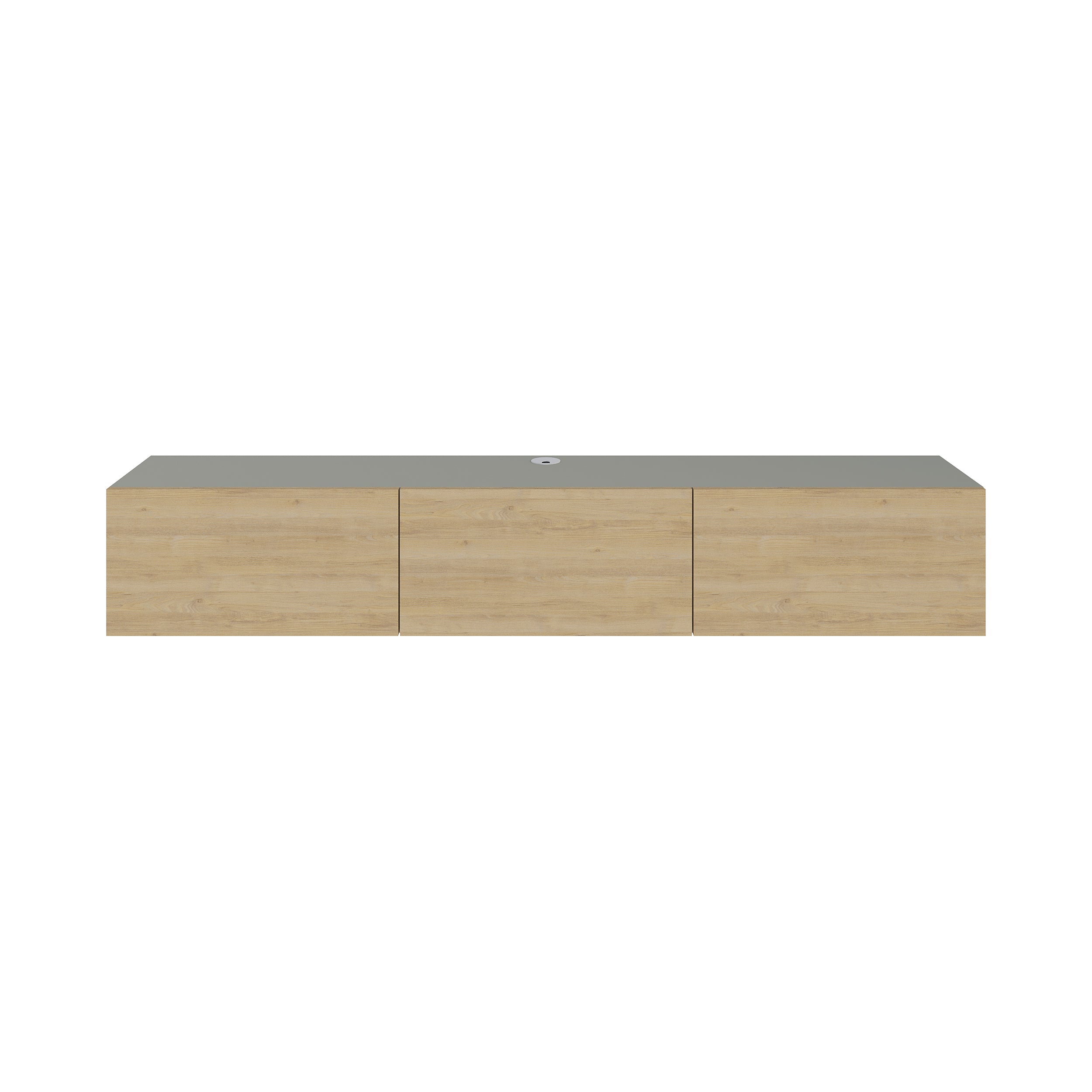 Modern Tv Unit - Wall Mounted - 3 Compartments - 180 cm