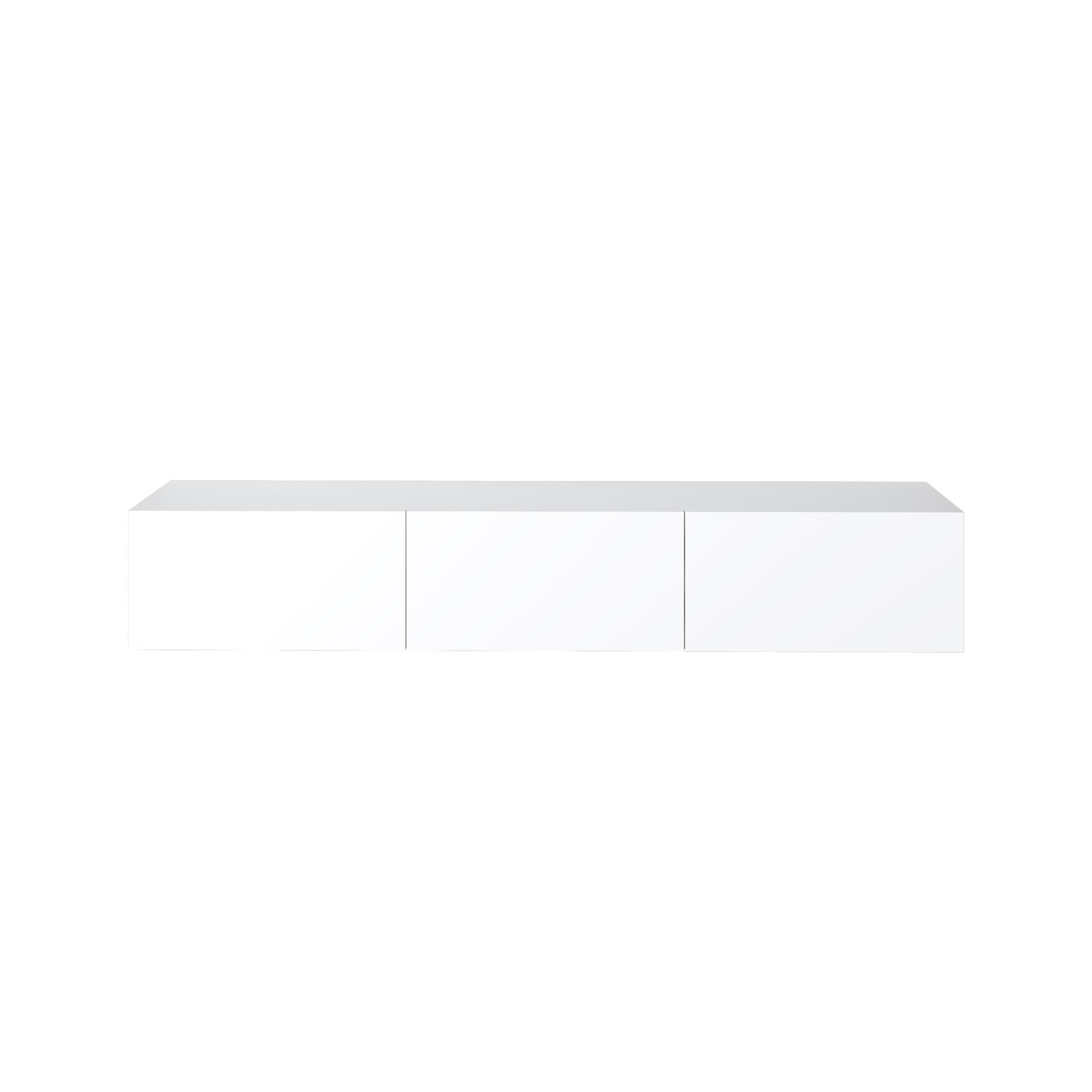 Modern Tv Unit - Wall Mounted - 3 Compartments - 180 cm