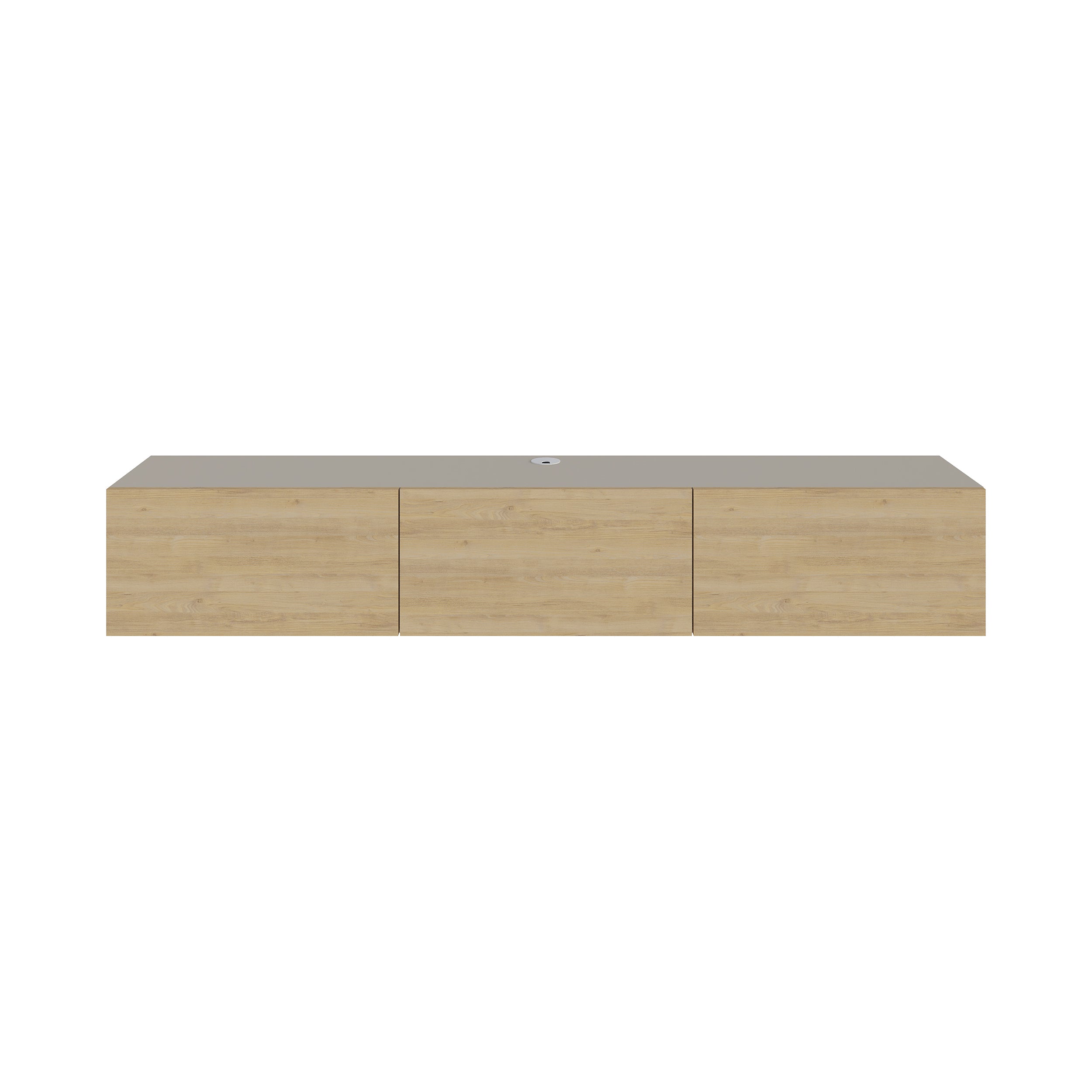 Modern Tv Unit - Wall Mounted - 3 Compartments - 180 cm