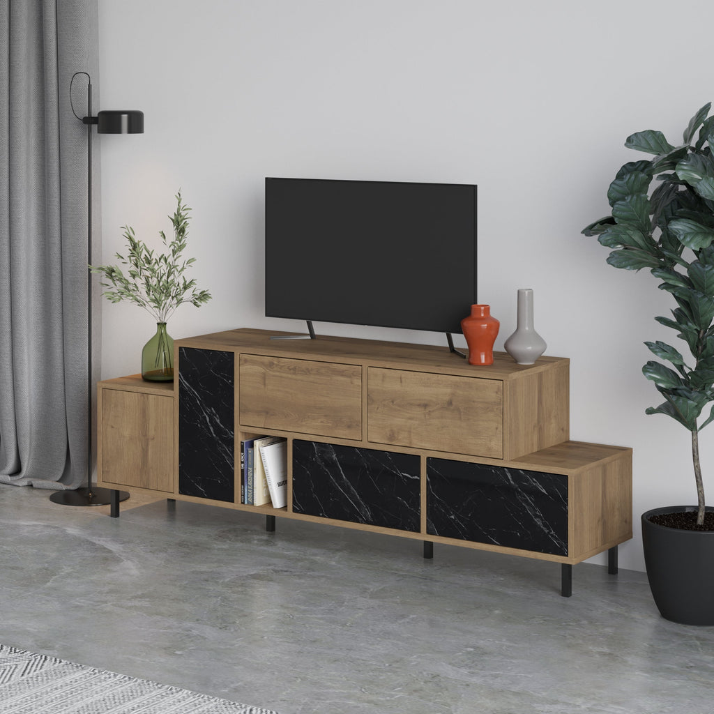 Hermes Modern TV Stand Multimedia Centre With Storage Cabinet 171.2 cm