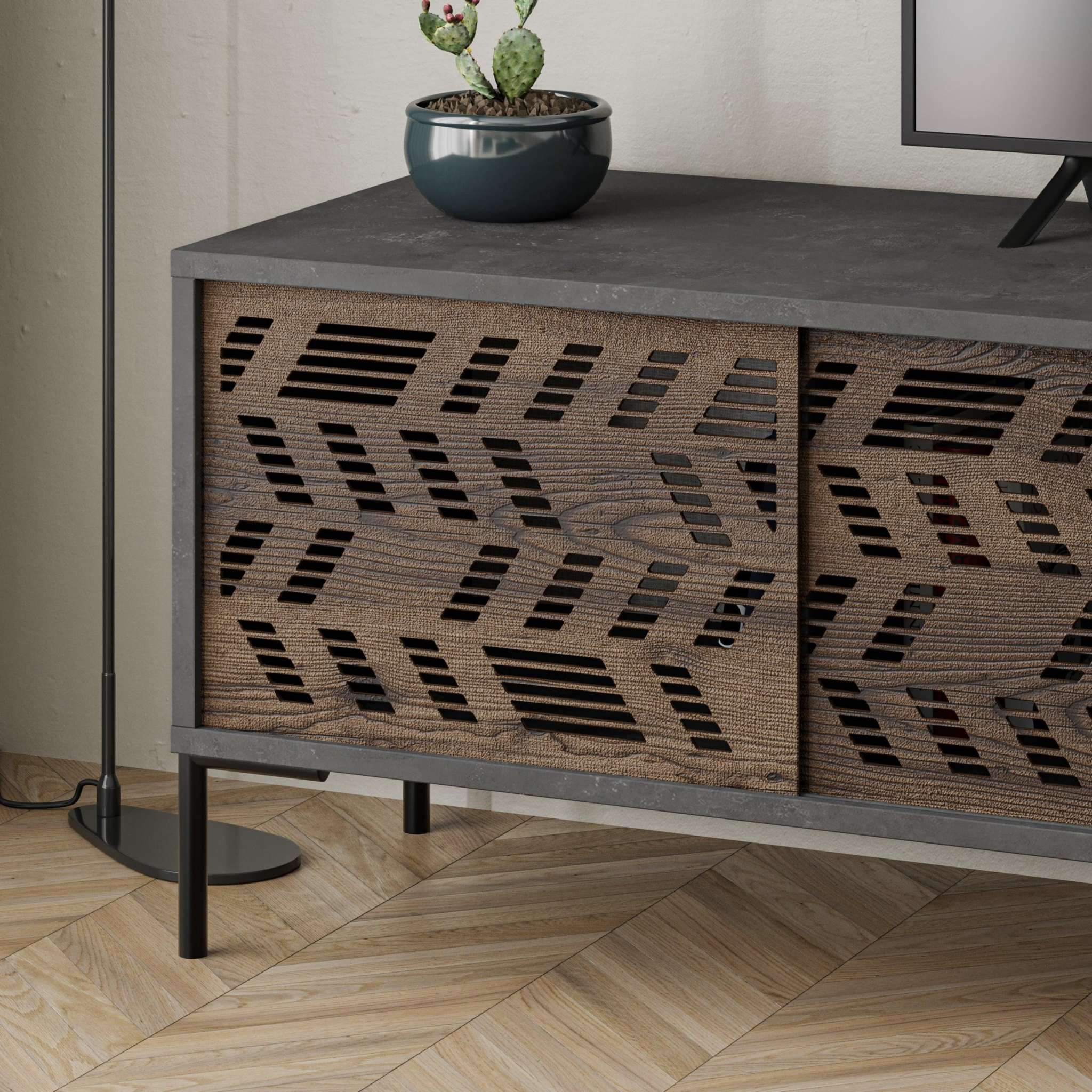 Dionysos Modern TV Stand Multimedia Stand TV Unit With Storage Cabinet 170cm