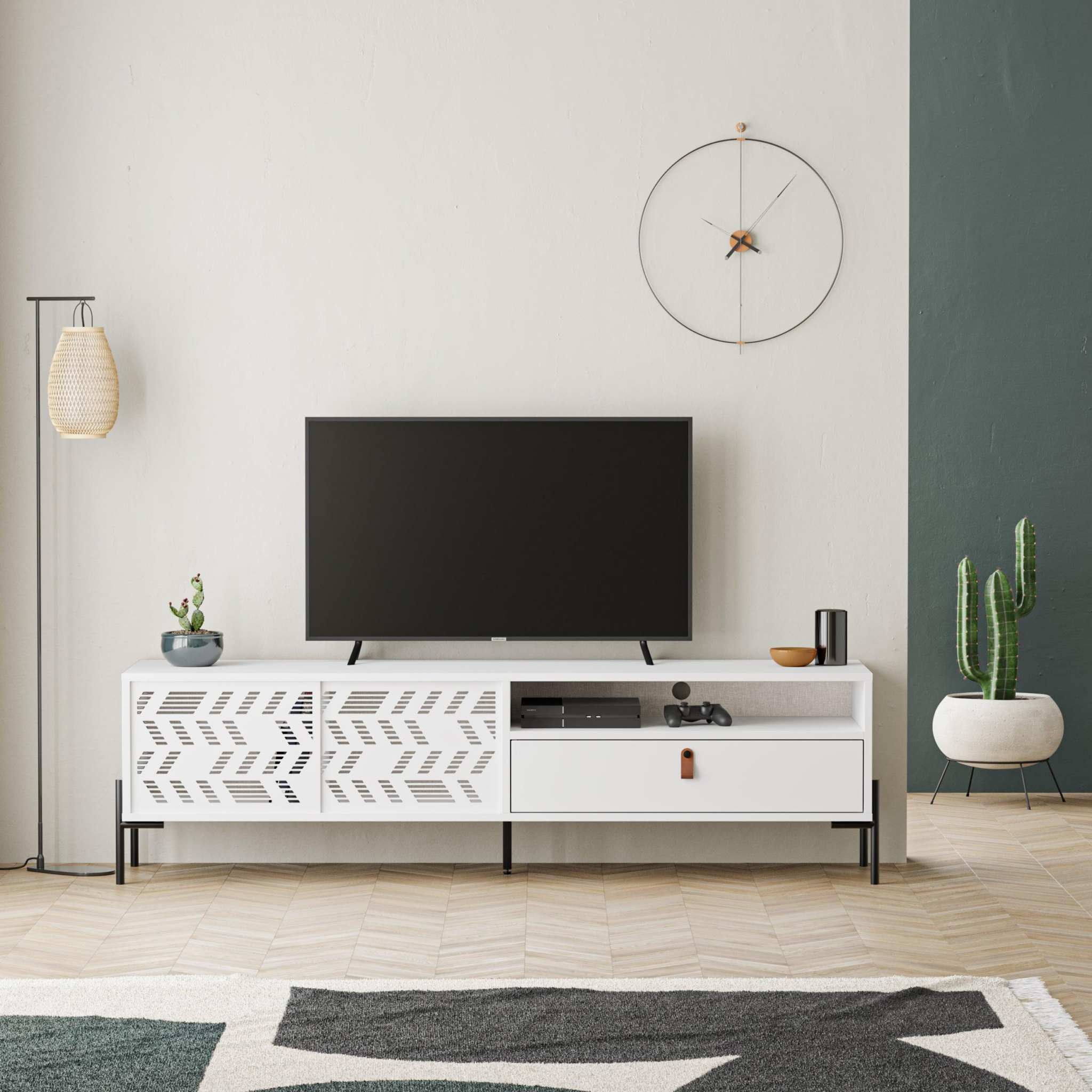 Dionysos Modern TV Stand Multimedia Stand TV Unit With Storage Cabinet 170cm