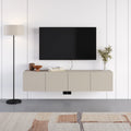 Floating Wall-Mounted TV Unit 180cm (W) Soft-Close 4 Doors
