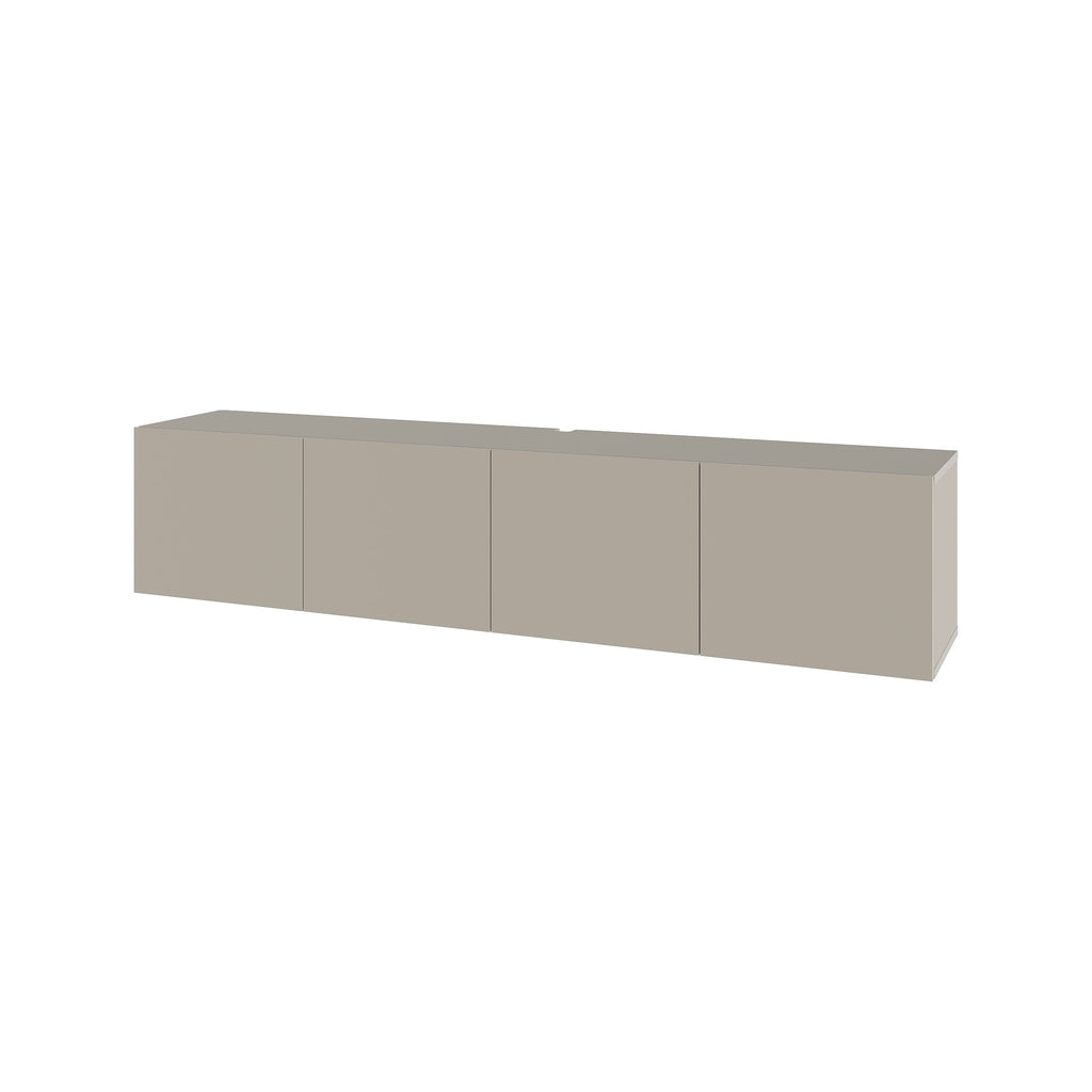 Floating Wall-Mounted TV Unit 180cm (W) Soft-Close 4 Doors