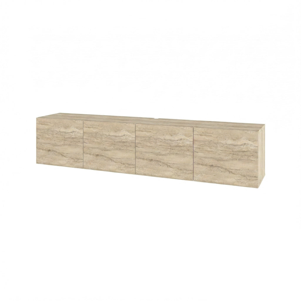 Floating Wall-Mounted TV Unit 180cm (W) Soft-Close 4 Doors