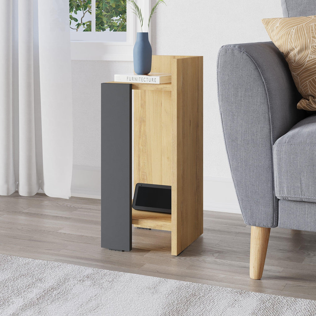 Modern Bedside Table Right Module 25cm Narrow