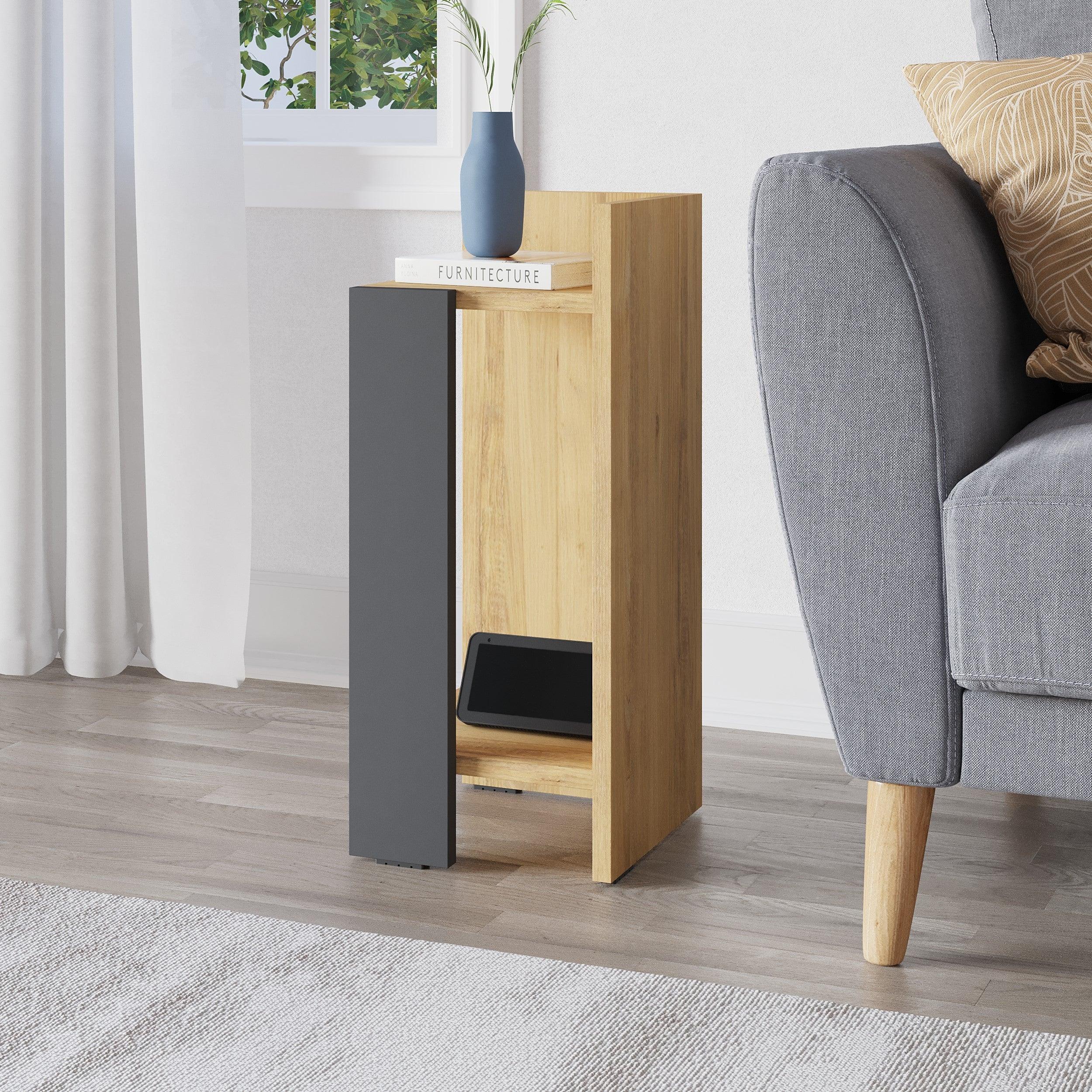 Modern Bedside Table Right Module 25cm Narrow