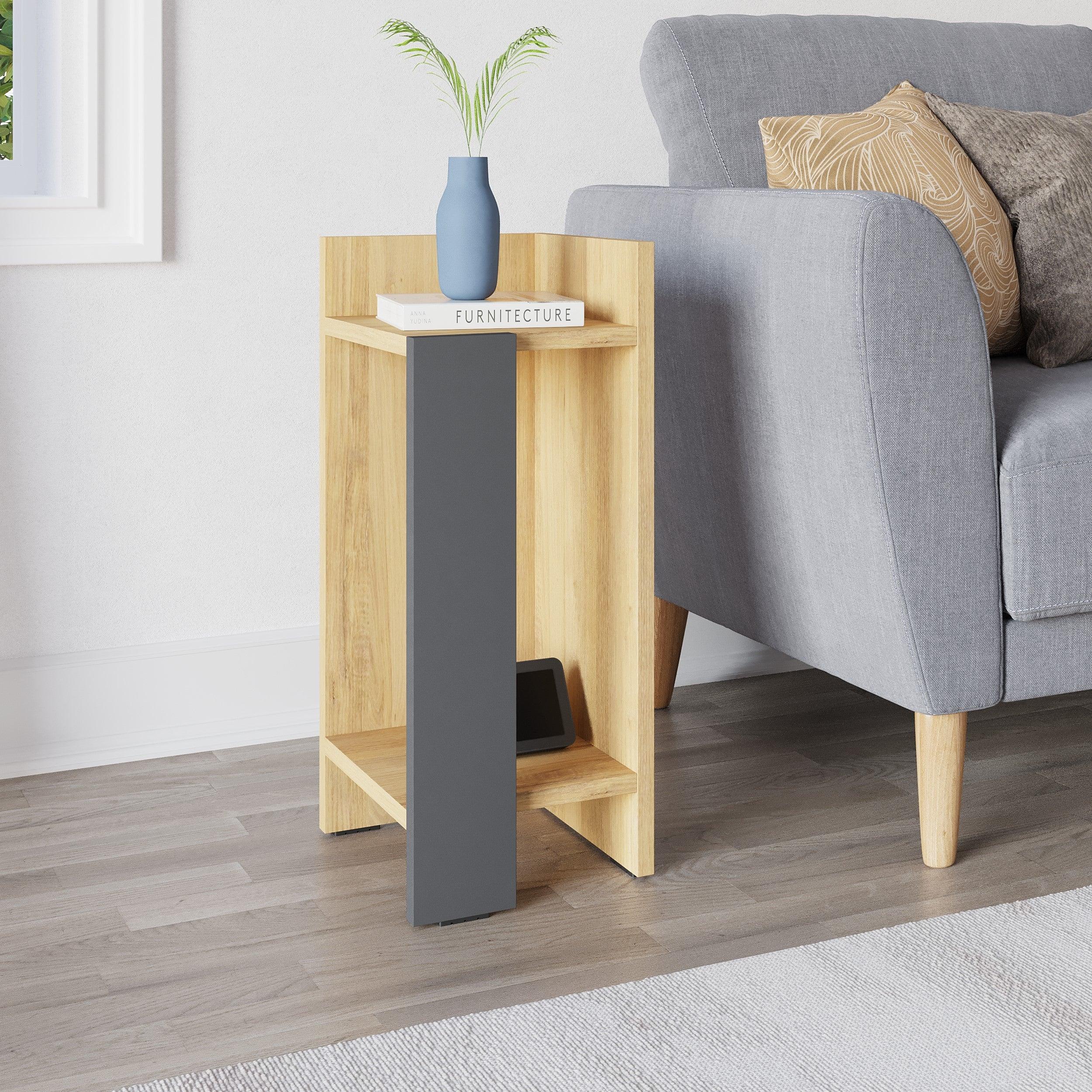 Modern Bedside Table Right Module 25cm Narrow