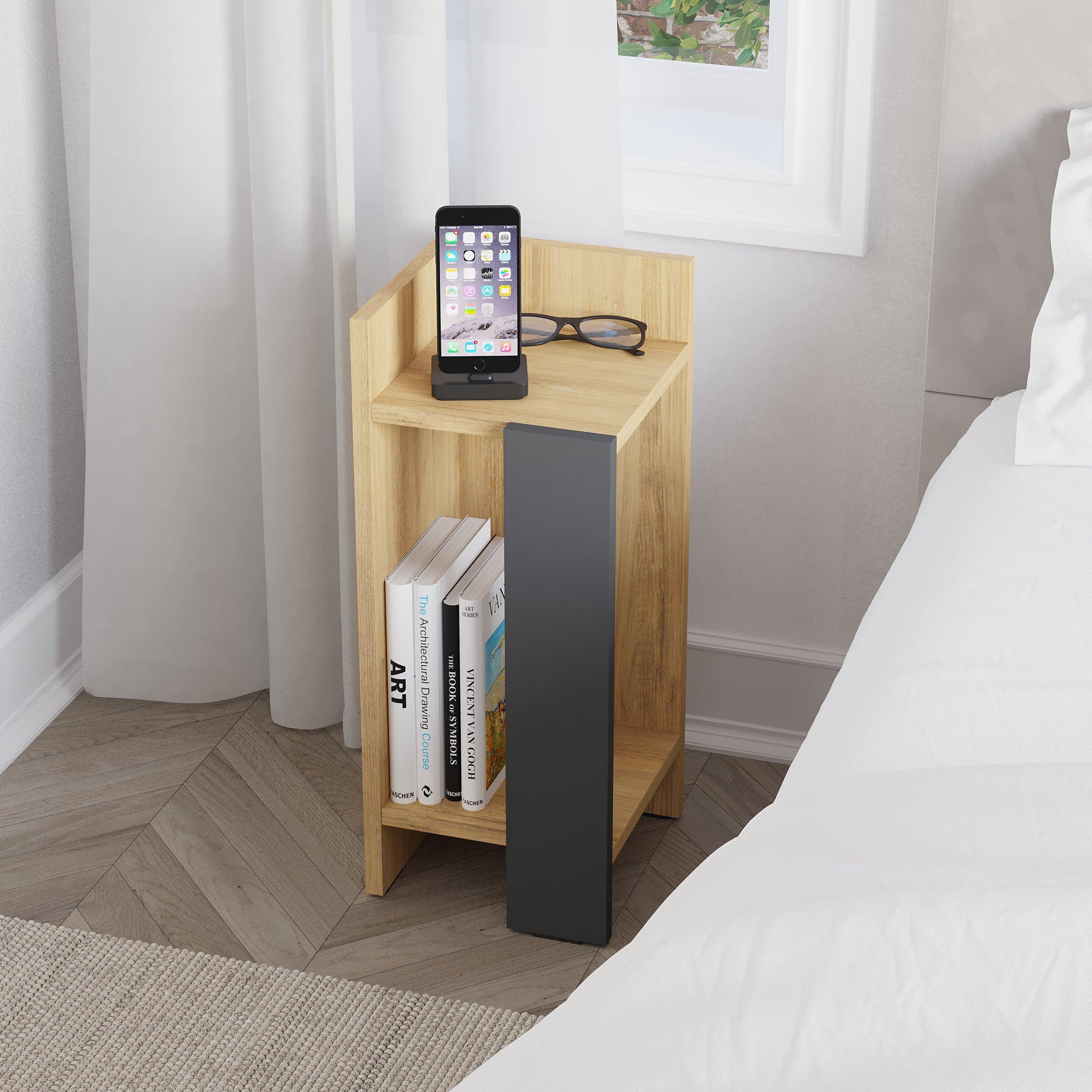 Modern Bedside Table Left Module 25cm Narrow