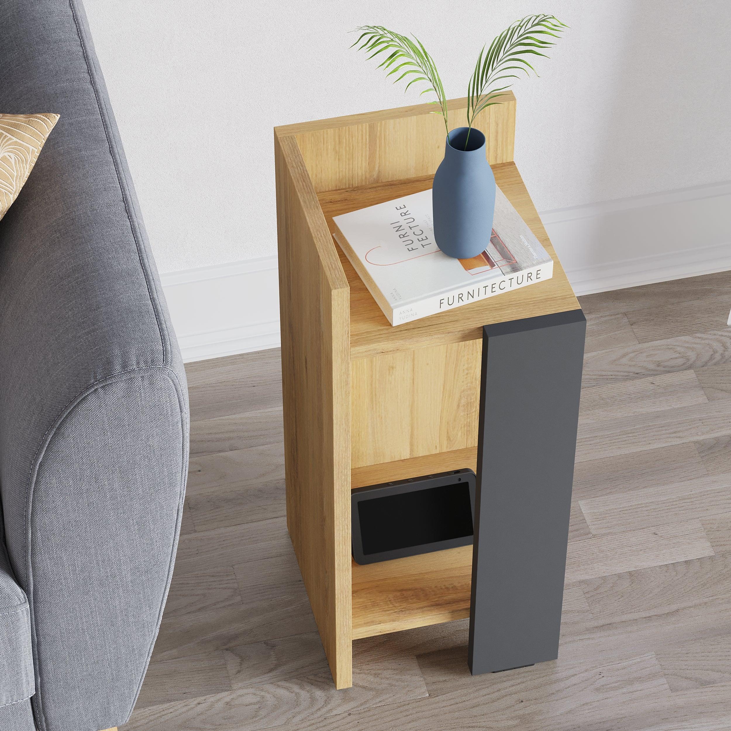 Modern Bedside Table Left Module 25cm Narrow