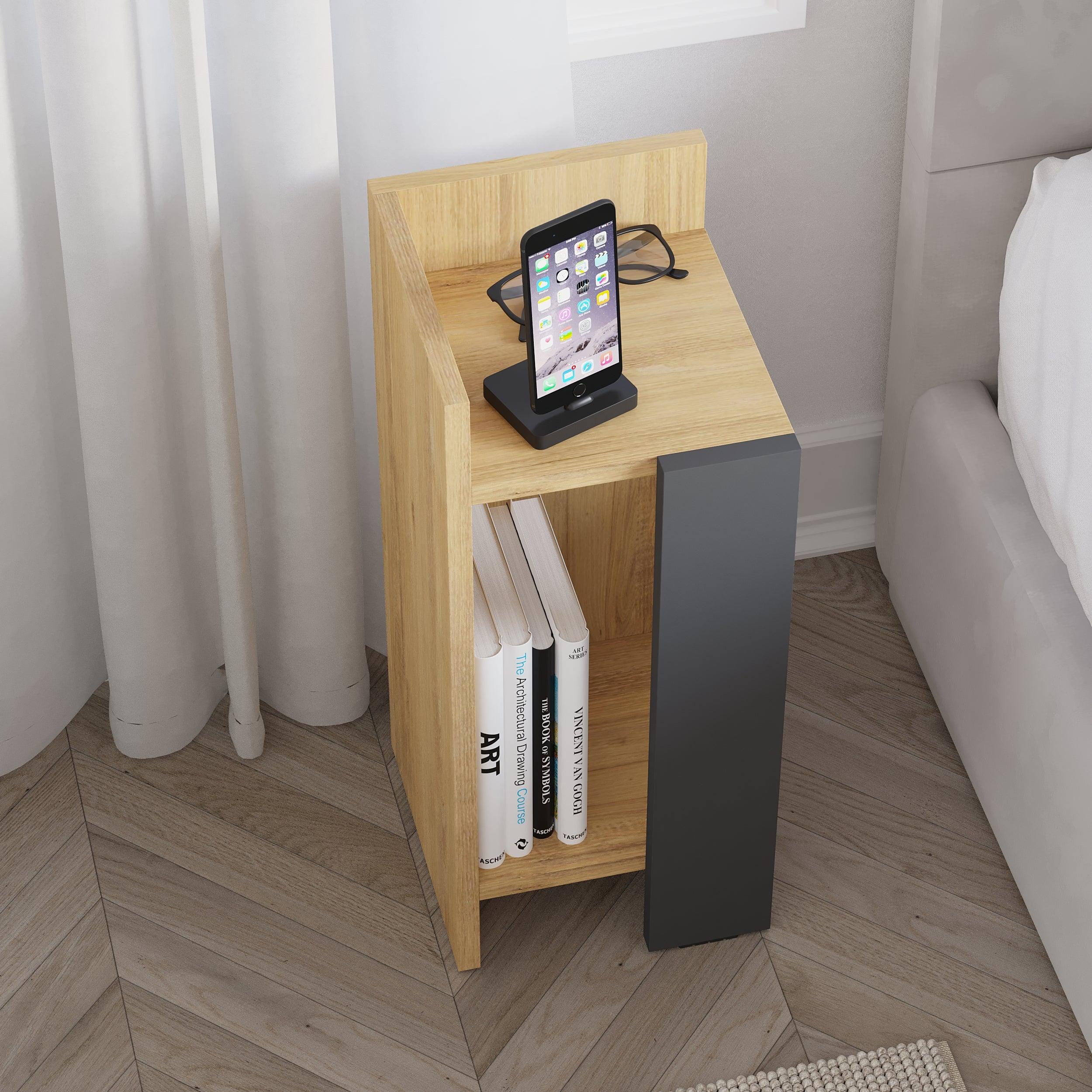 Modern Bedside Table Left Module 25cm Narrow
