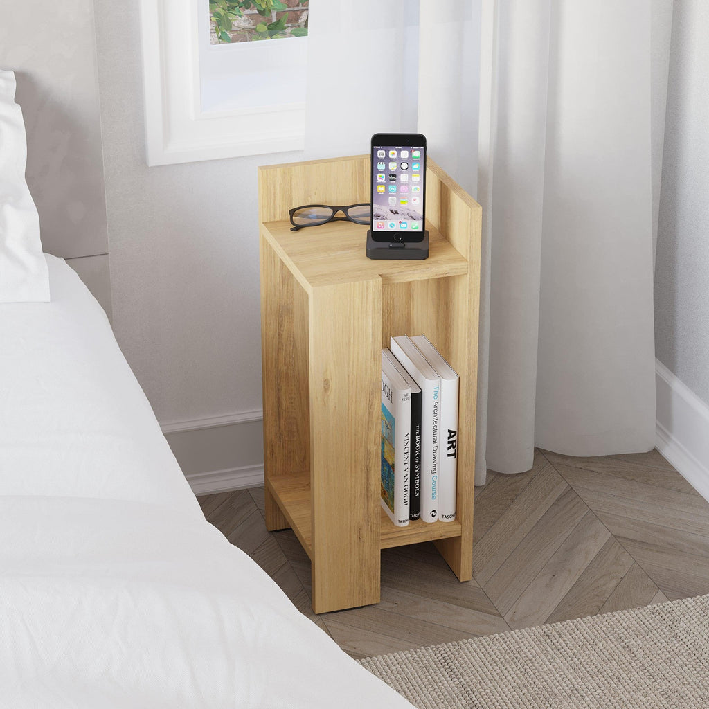 Modern Bedside Table Right Module 25cm Narrow