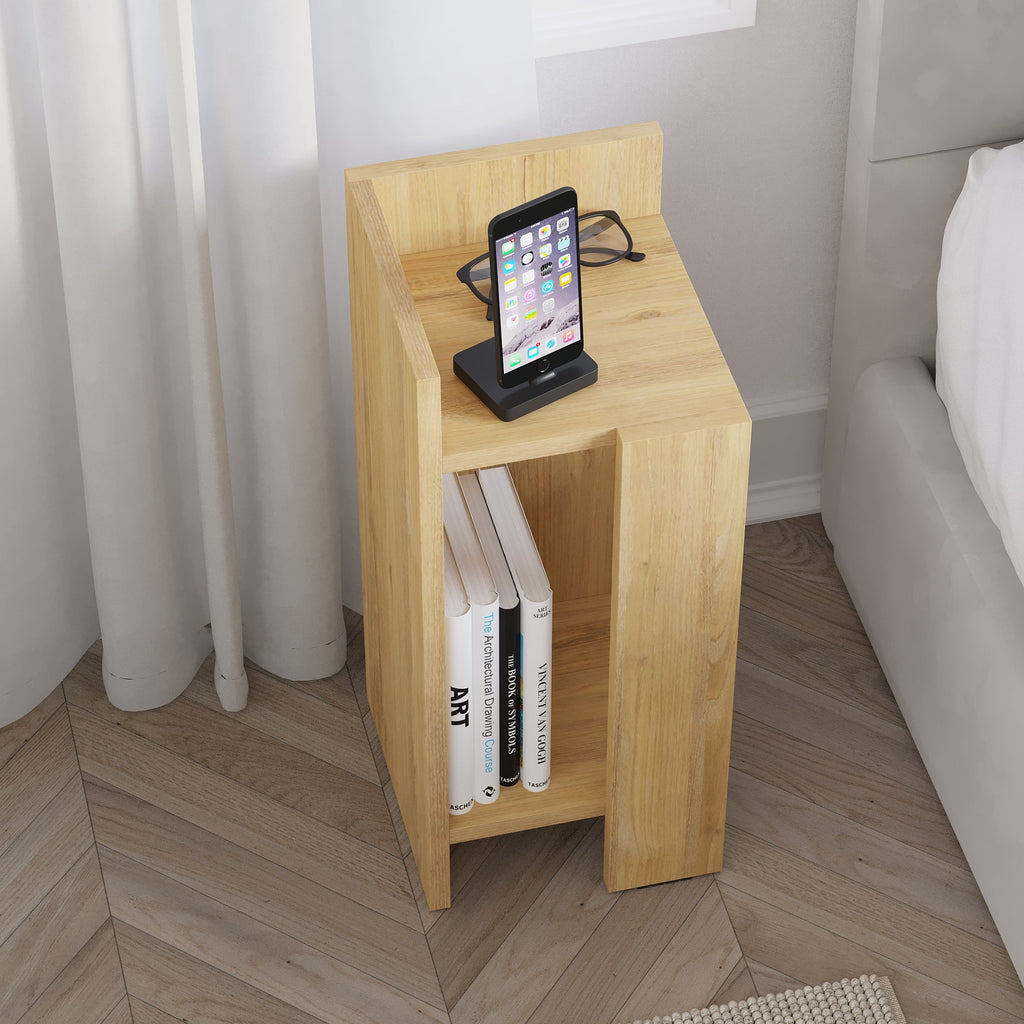 Modern Bedside Table Left Module 25cm Narrow