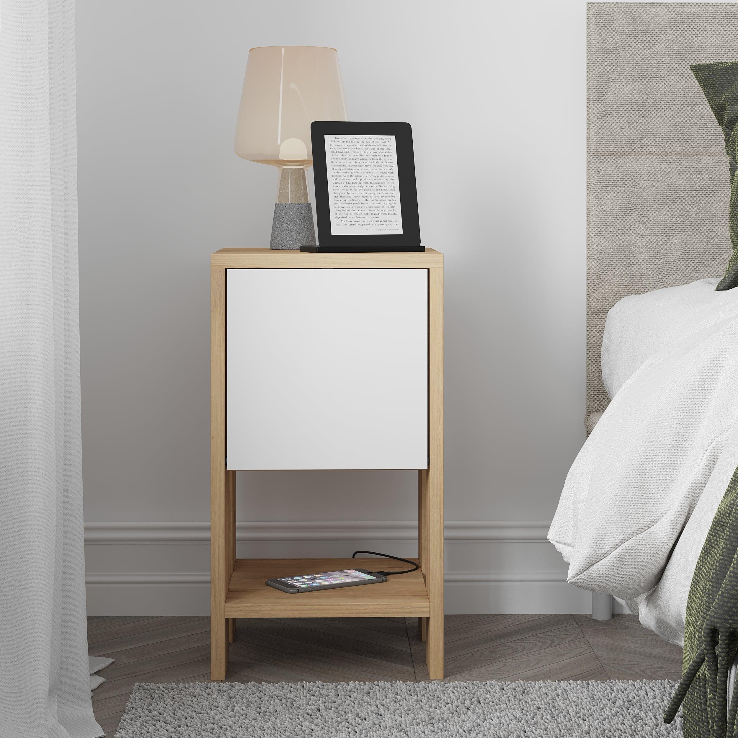 Ema Modern Bedside Table Bedroom Furniture 30cm Width