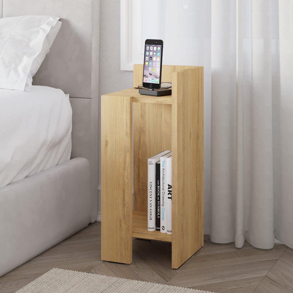 Modern Bedside Table Right Module 25cm Narrow