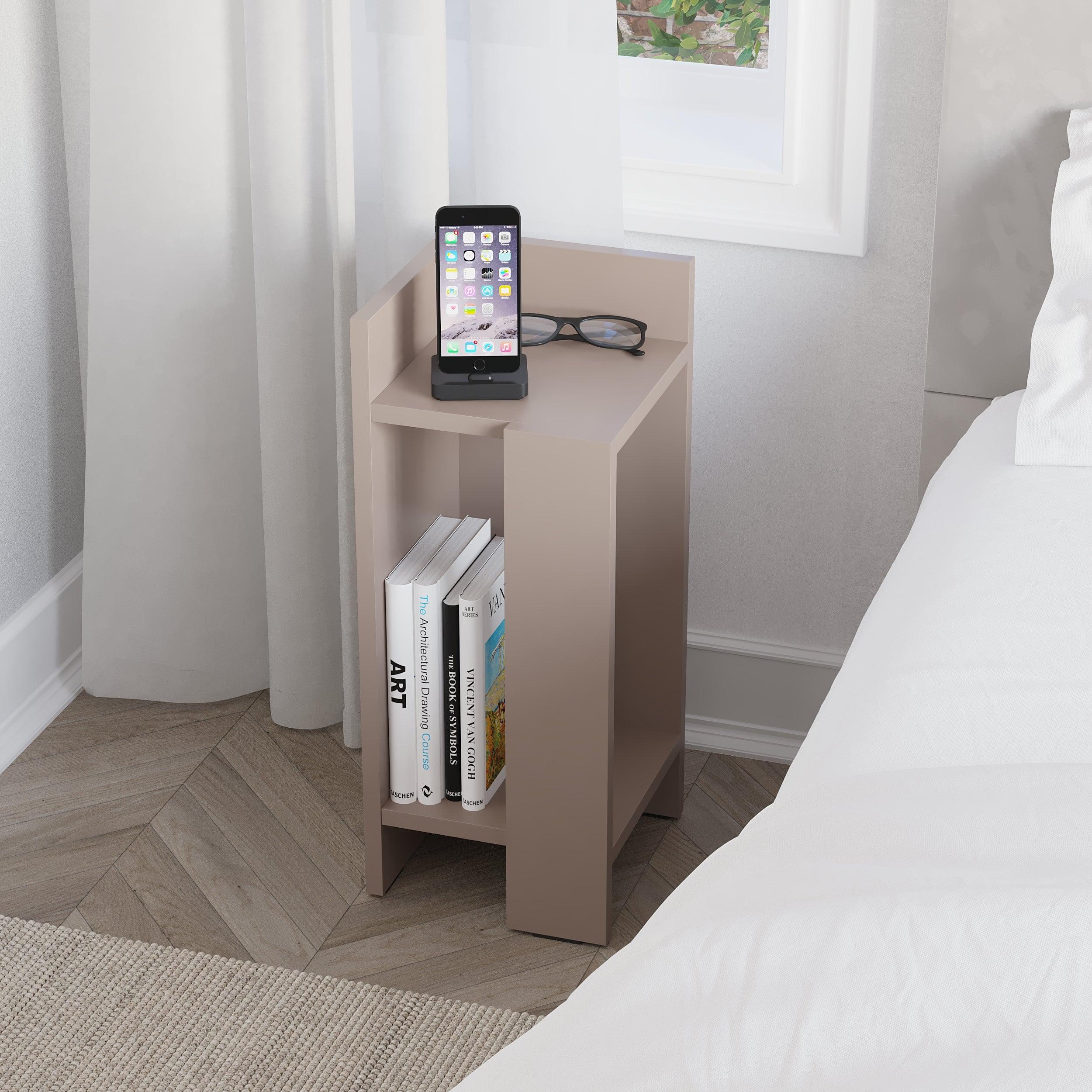 Modern Bedside Table Left Module 25cm Narrow