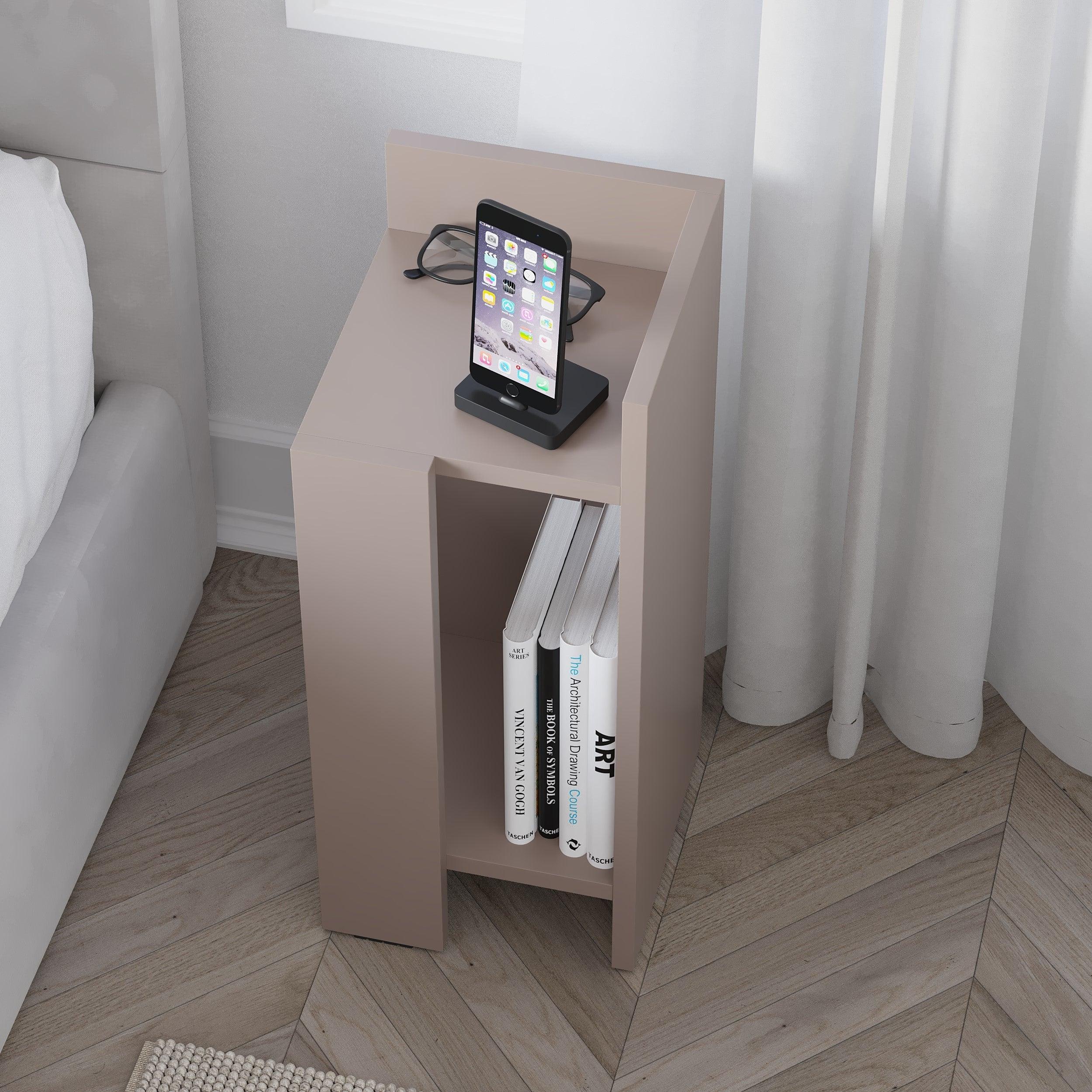 Modern Bedside Table Right Module 25cm Narrow