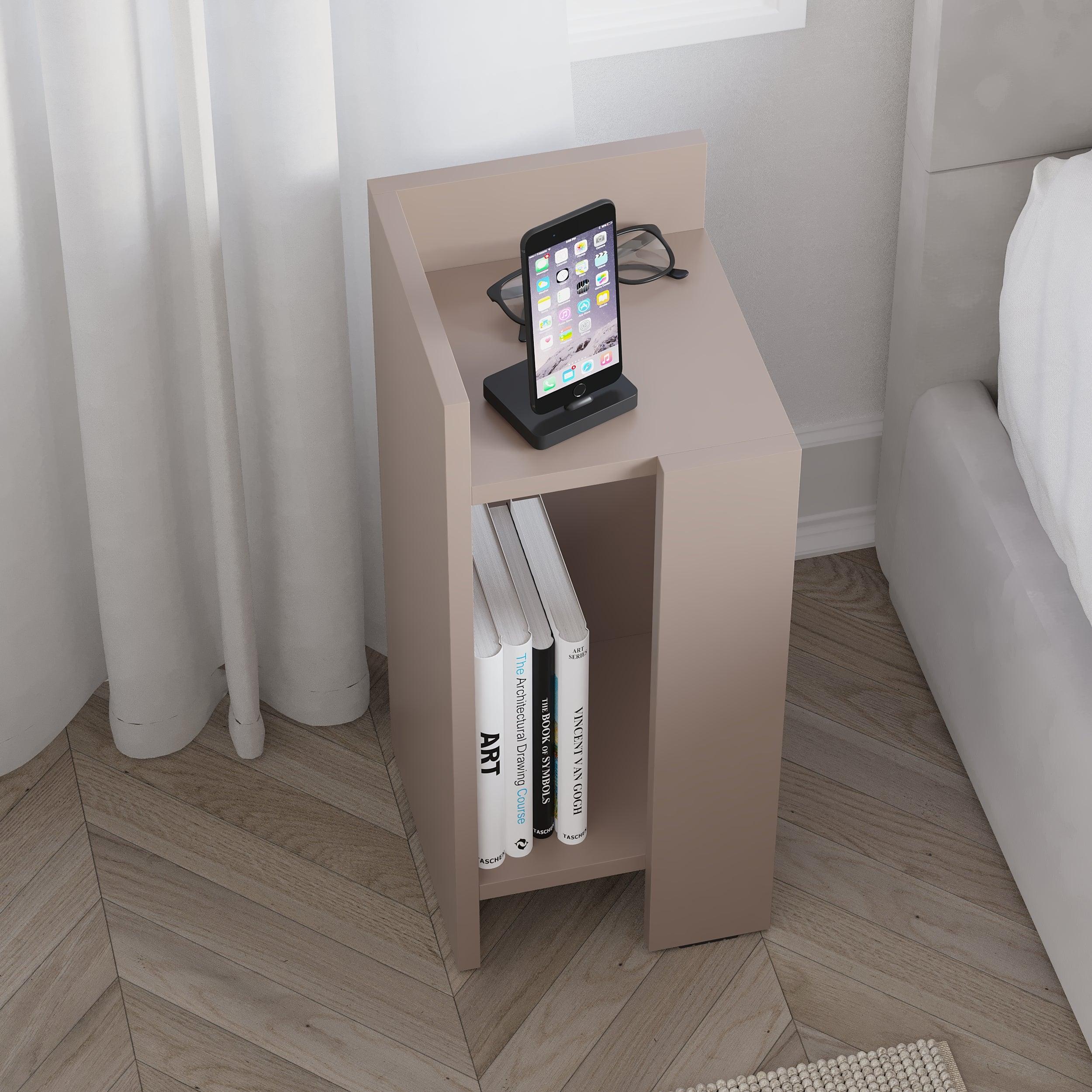 Modern Bedside Table Left Module 25cm Narrow