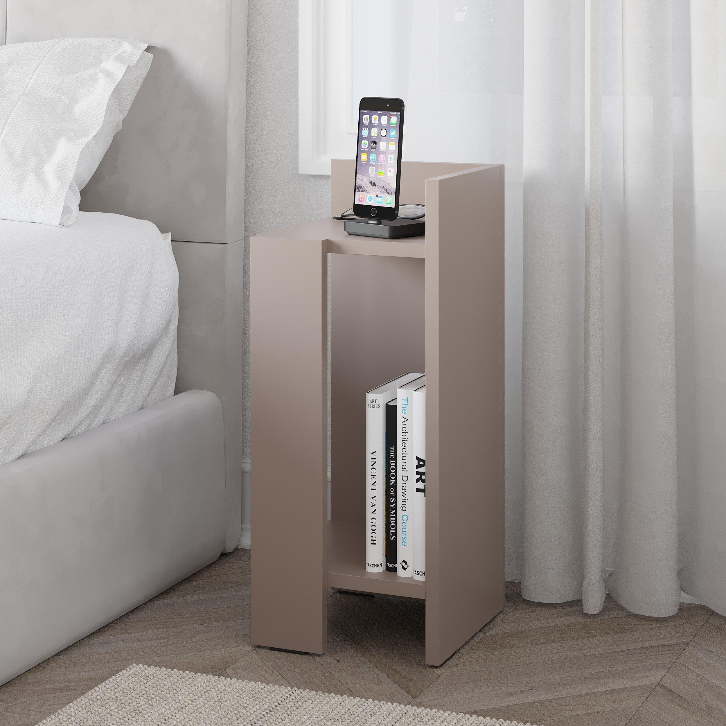Modern Bedside Table Right Module 25cm Narrow