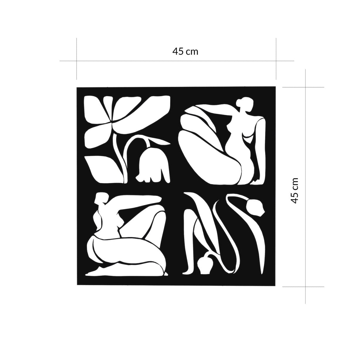 Modern Metal Wall Art Home Decorative Ornament
