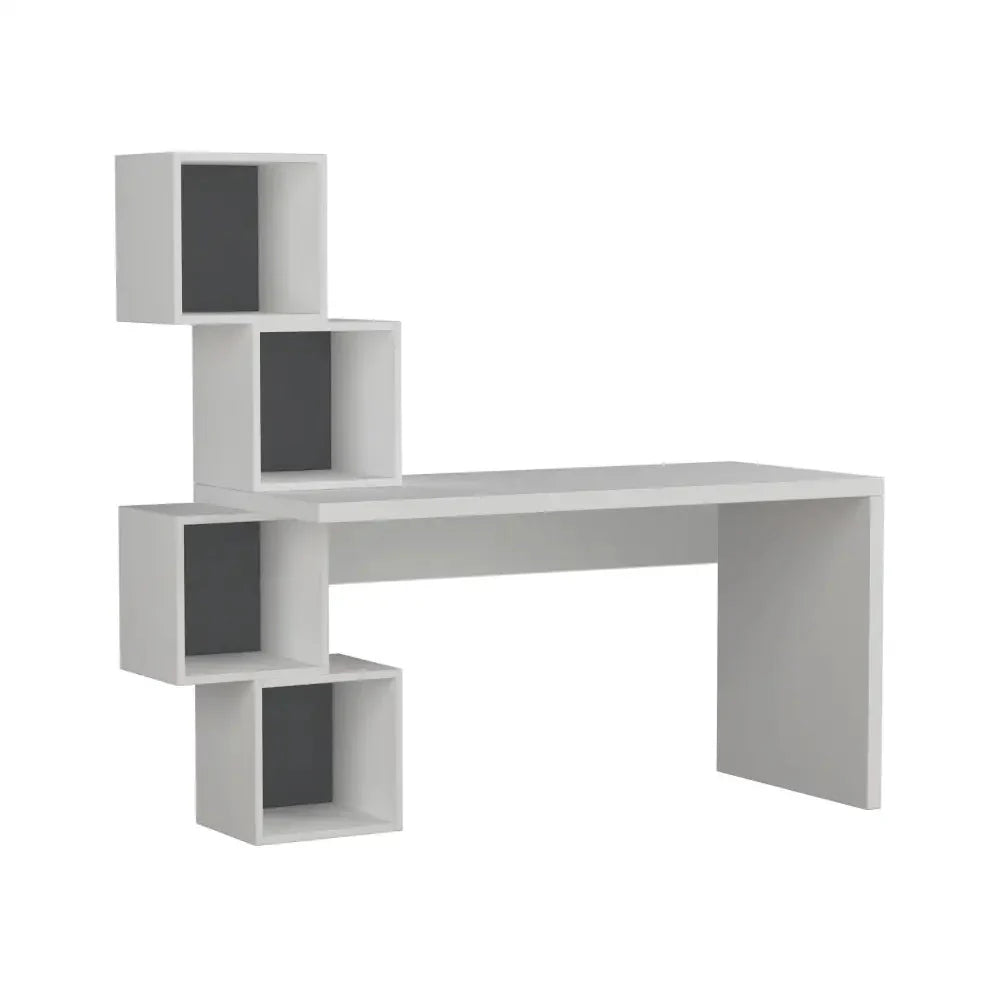 Modern Desk With Shelves 153.5cm