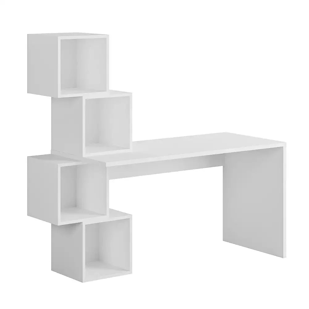 Modern Desk With Shelves 153.5cm