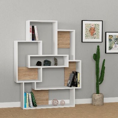 Modern Bookcase Display Unit H 132cm
