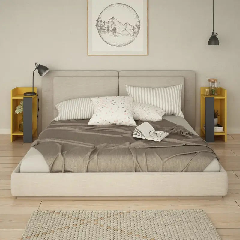 Modern Bedside Table Left And Right 25cm Narrow