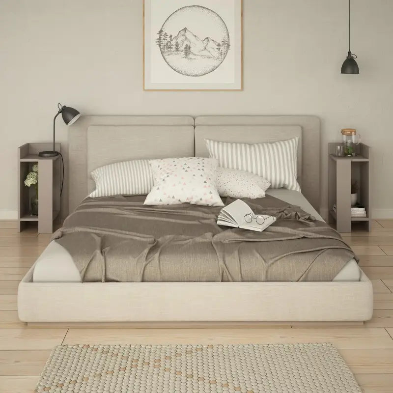 Modern Bedside Table Left And Right 25cm Narrow