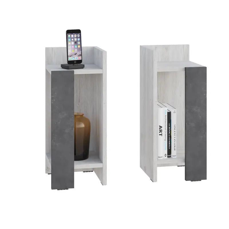 Modern Bedside Table Left And Right 25cm Narrow
