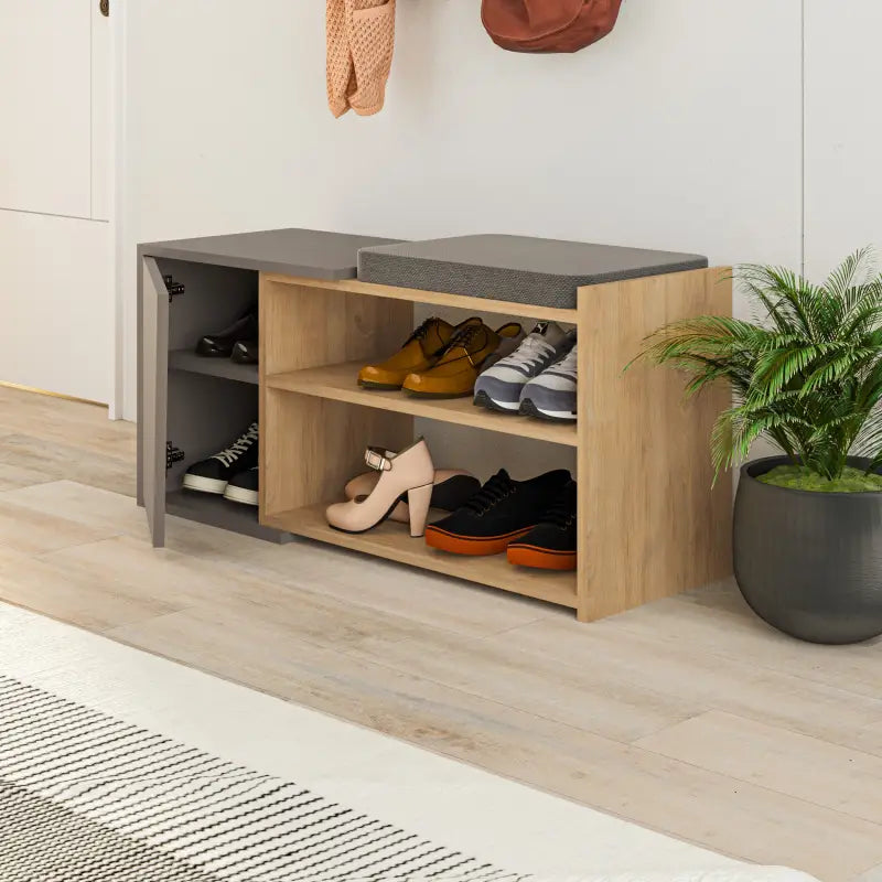 Shoe Storage With Bench Width 104 cm