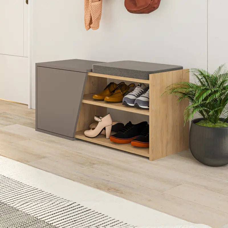 Shoe Storage With Bench Width 104 cm