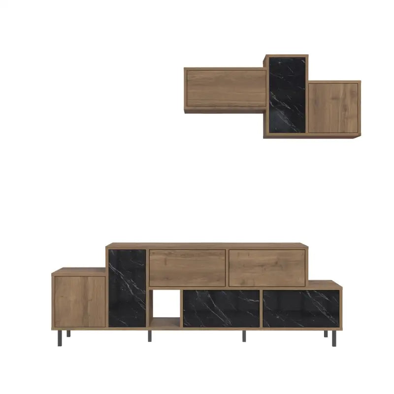 Hermes Modern TV Stand Multimedia Centre TV Unit With Storage Cabinet 171.2 cm