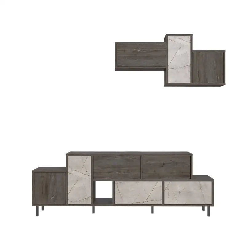 Hermes Modern TV Stand Multimedia Centre TV Unit With Storage Cabinet 171.2 cm