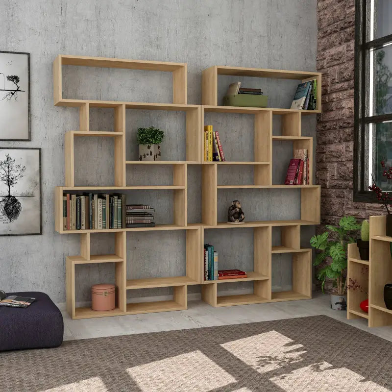 Modern Bookcase Display Unit Tall 168.5cm