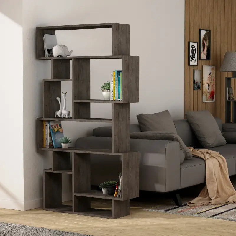 Modern Bookcase Display Unit Tall 168.5cm