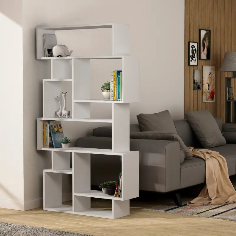 Modern Bookcase Display Unit Tall 168.5cm