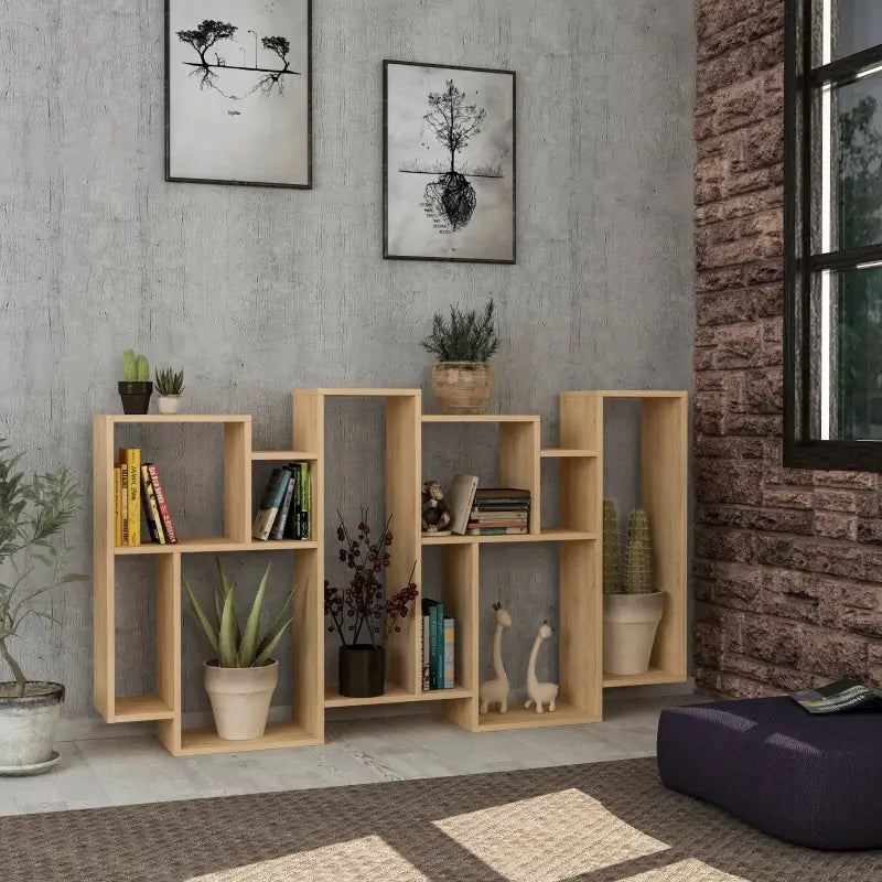 Modern Bookcase Display Unit Tall 168.5cm