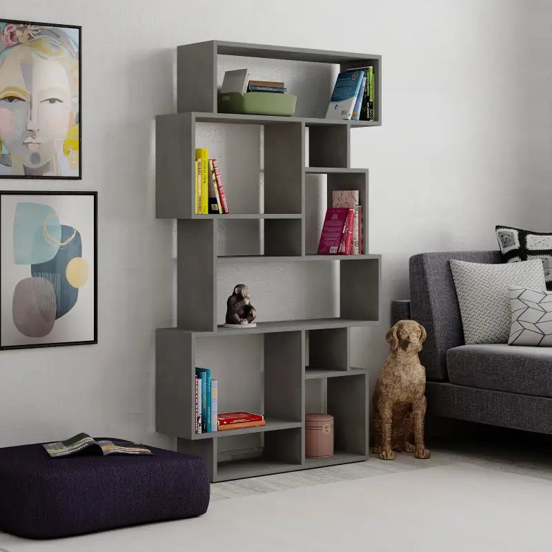 Modern Bookcase Display Unit Tall 168.5cm