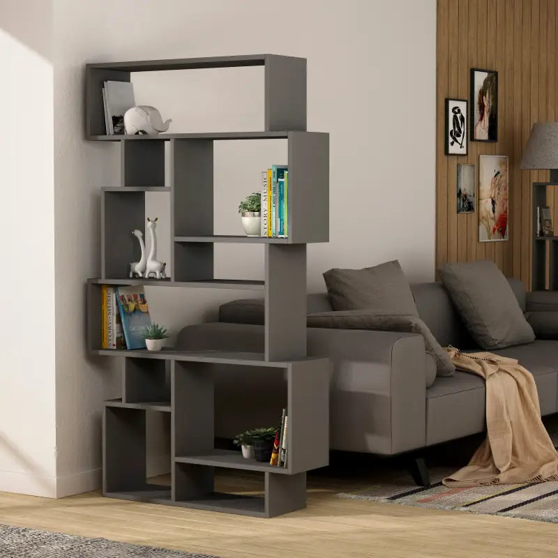 Modern Bookcase Display Unit Tall 168.5cm