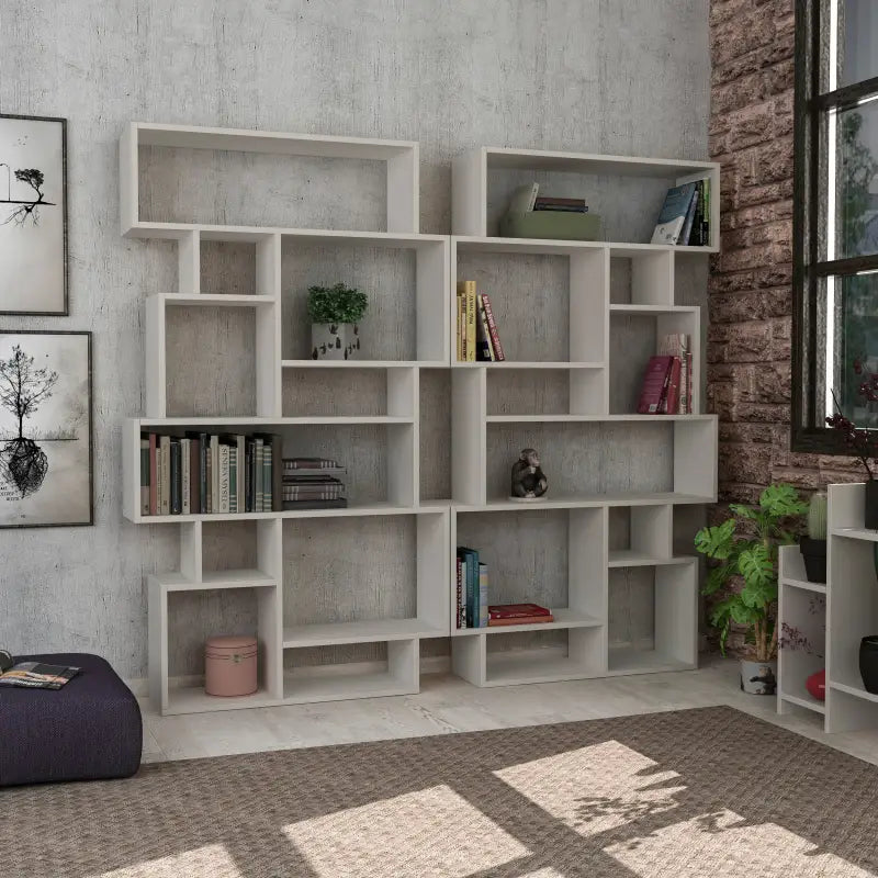 Modern Bookcase Display Unit Tall 168.5cm