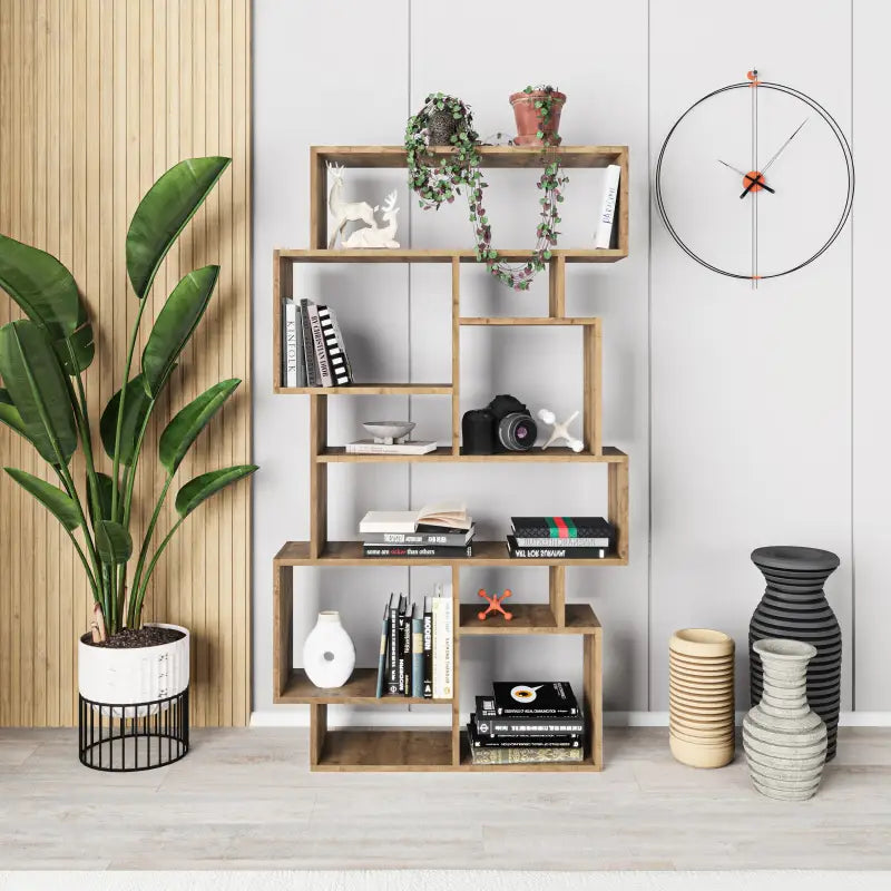 Modern Bookcase Display Unit Tall 168.5cm