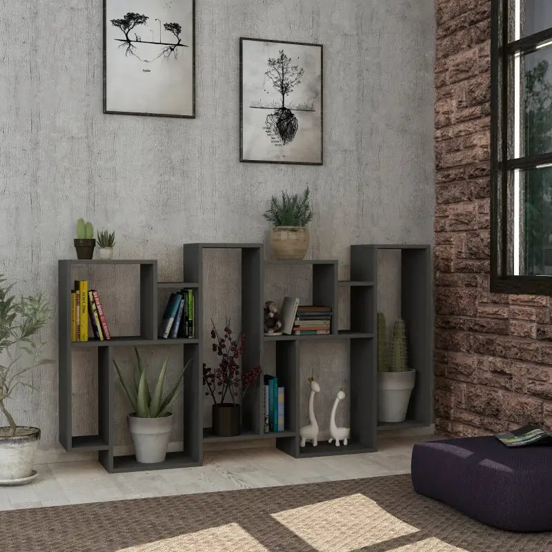 Modern Bookcase Display Unit Tall 168.5cm