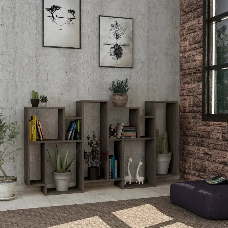 Modern Bookcase Display Unit Tall 168.5cm