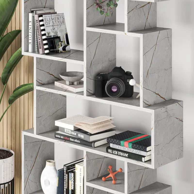 Modern Bookcase Display Unit Tall 168.5cm