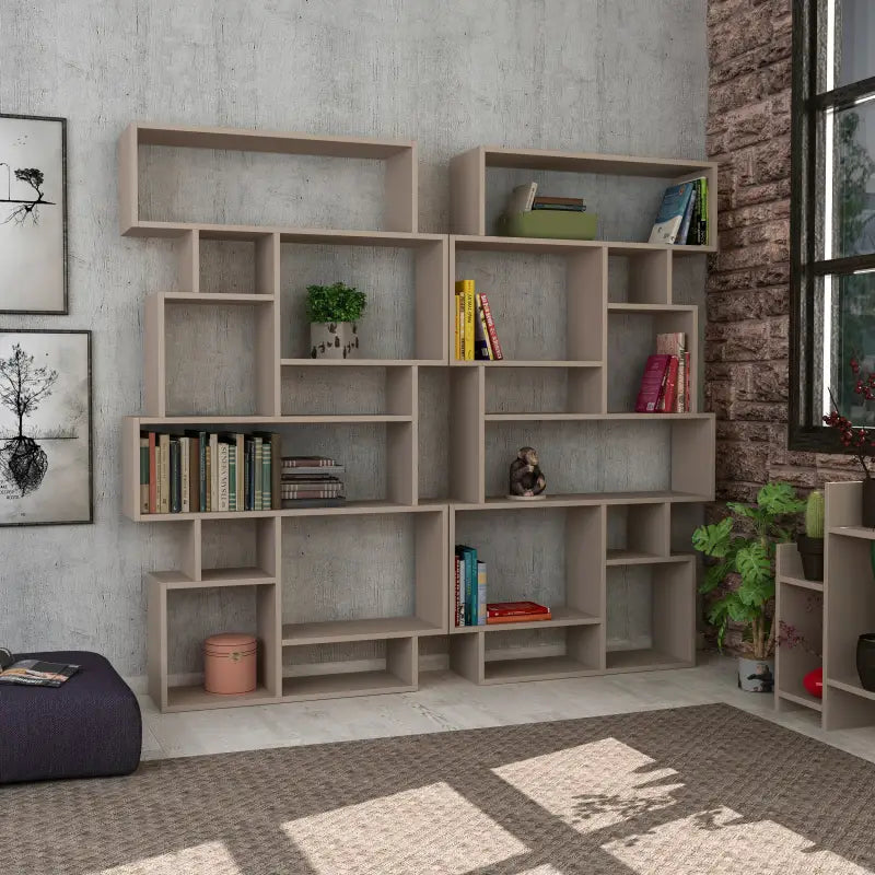 Modern Bookcase Display Unit Tall 168.5cm
